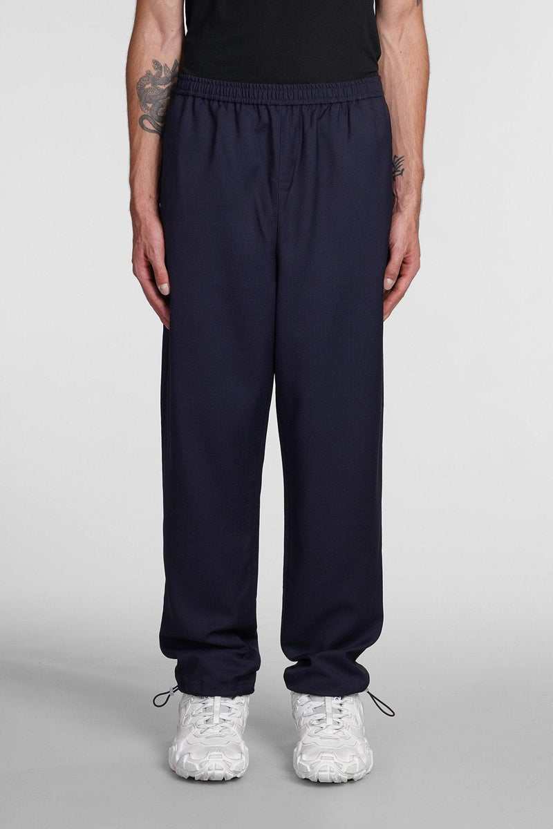 Acne Studios Pants In Blue Viscose - Men - Piano Luigi