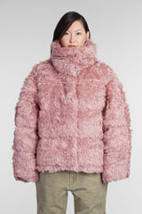 Acne Studios Puffer In Rose-pink Acrylic - Women - Piano Luigi