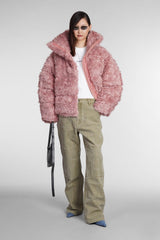 Acne Studios Puffer In Rose-pink Acrylic - Women - Piano Luigi