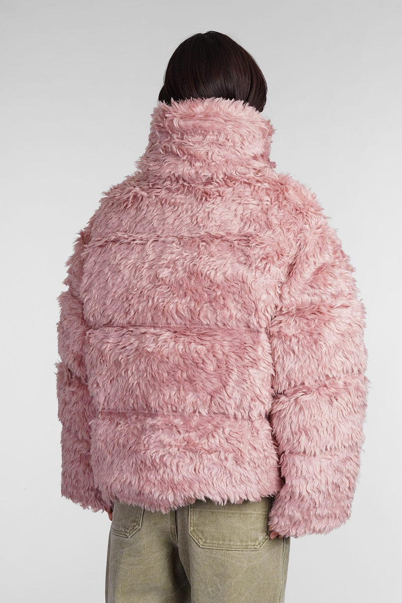 Acne Studios Puffer In Rose-pink Acrylic - Women - Piano Luigi