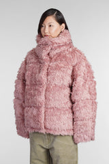 Acne Studios Puffer In Rose-pink Acrylic - Women - Piano Luigi