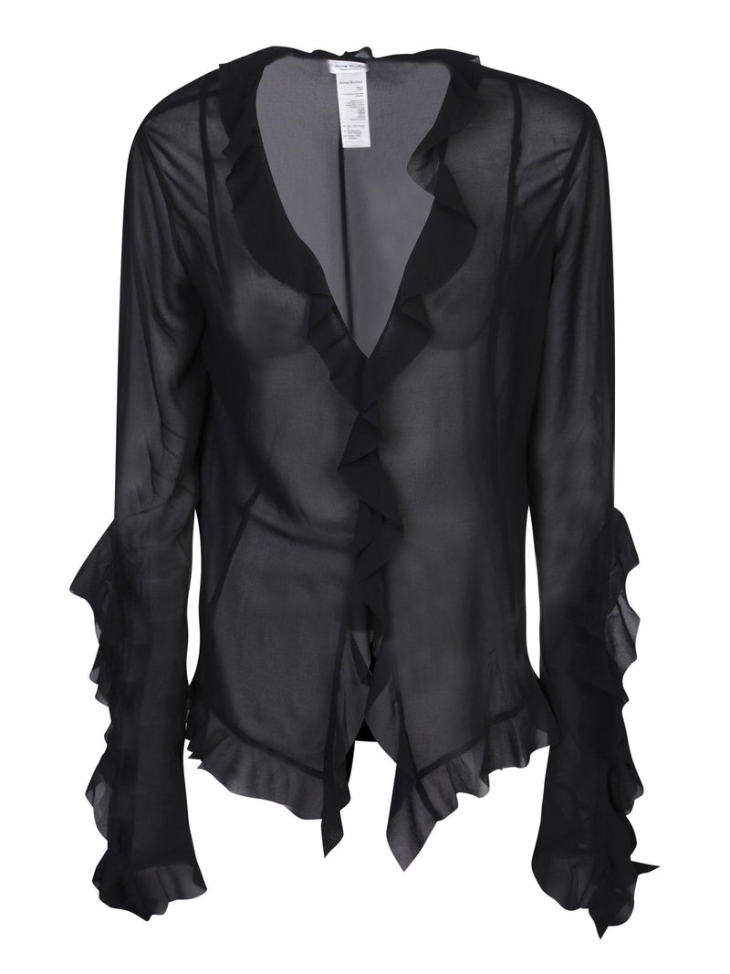 Acne Studios Volant Black Shirt - Women - Piano Luigi