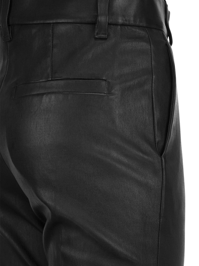 Brunello Cucinelli Stretch Nappa Leather Cigarette Trousers - Women - Piano Luigi