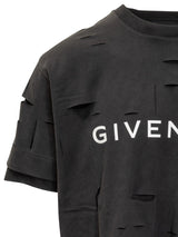 Givenchy Oversized T-shirt In Destroyed Cotton - Men - Piano Luigi