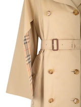 Burberry Trench Coat With Cape Sleeves - Women - Piano Luigi