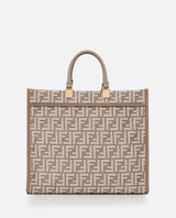 Fendi Chenille Ff Sunshine Tote Monogram - Women - Piano Luigi