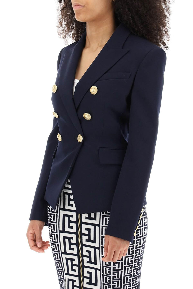 Balmain Stretch Wool Blazer - Women - Piano Luigi