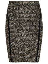 Balmain Hw Tweed Knee Skirt - Women - Piano Luigi