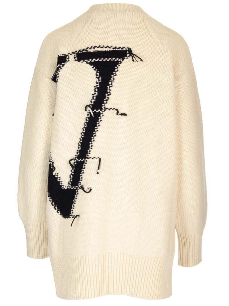 Off-White Oversized Logo Sweater - Women - Piano Luigi