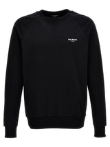 Balmain Flocked Logo Sweatshirt - Men - Piano Luigi