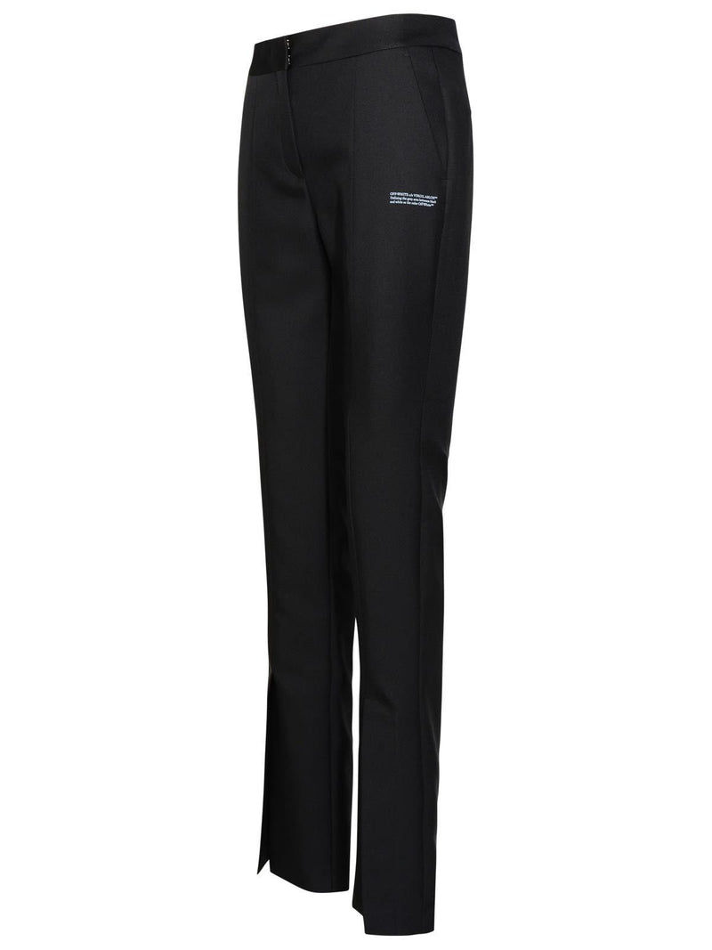 Off-White corporate Tech Black Polyester Pants - Women - Piano Luigi