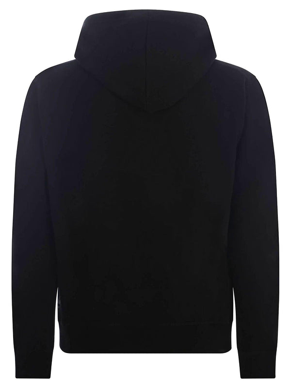 Dsquared2 Black Cotton Hoodie - Men - Piano Luigi