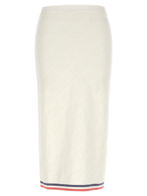 Fendi Viscose Ff Midi Skirt - Women - Piano Luigi