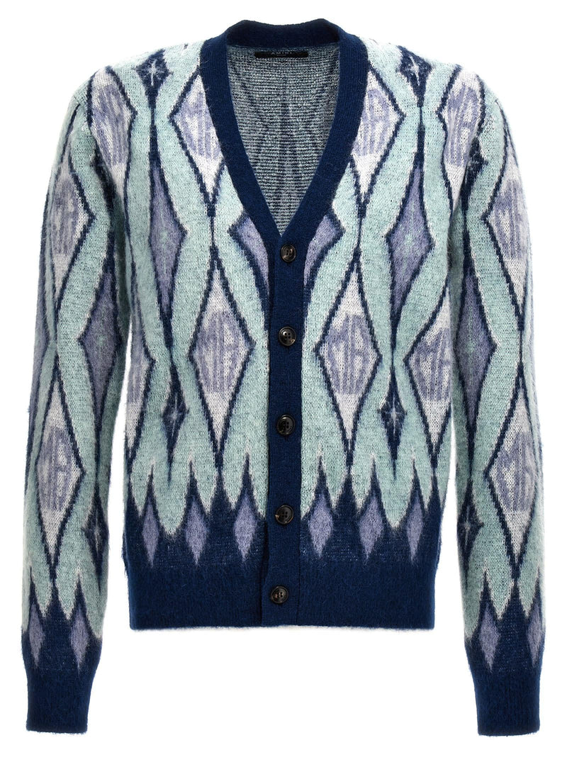 AMIRI argyle Cardigan - Men - Piano Luigi