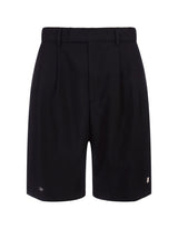 AMIRI Black Double Pleat Shorts - Men - Piano Luigi