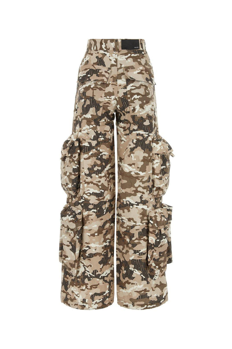 AMIRI Camouflage-pattern Drawstring-cuff Cargo Pants - Women - Piano Luigi