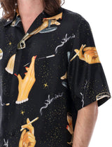 AMIRI Champagne Bowling Shirt - Men - Piano Luigi