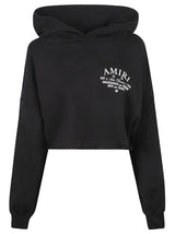 AMIRI Cropped Printed Hoodie - Women - Piano Luigi