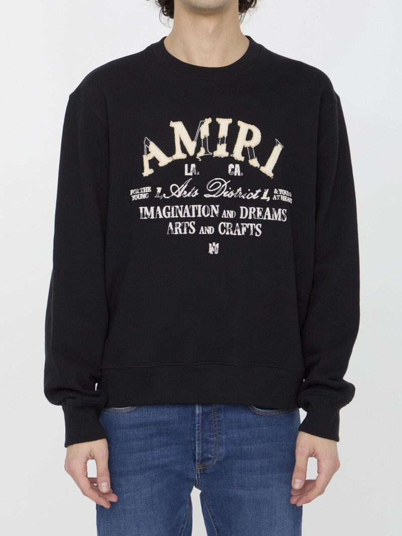 AMIRI Distressed Arts District Sweatshirt - Men - Piano Luigi