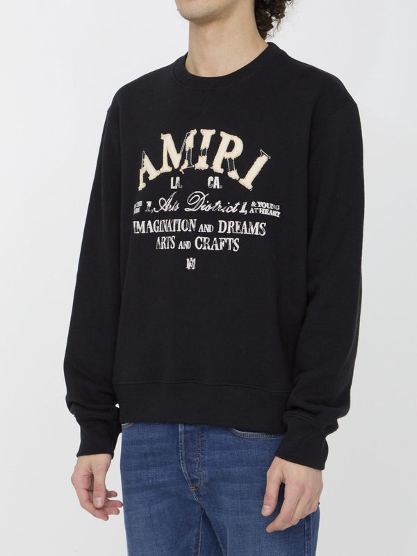 AMIRI Distressed Arts District Sweatshirt - Men - Piano Luigi