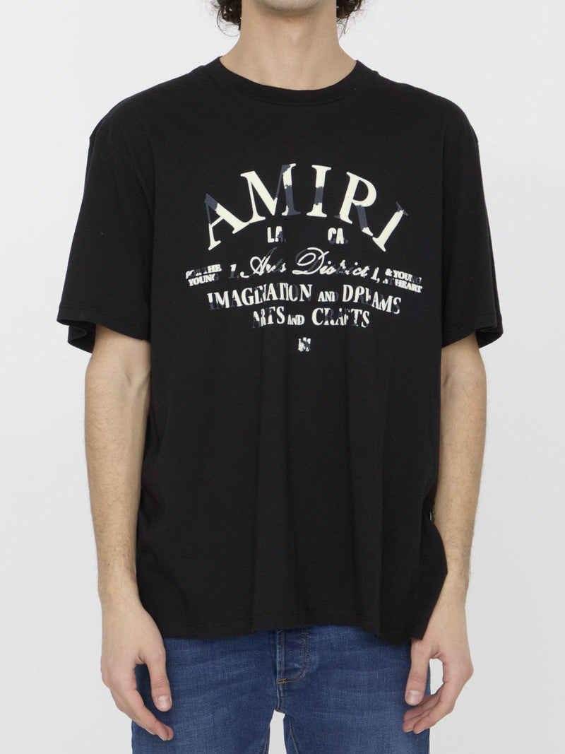 AMIRI Distressed Arts District T-shirt - Men - Piano Luigi