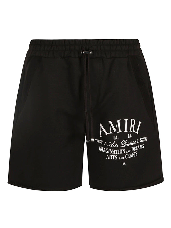 AMIRI Elastic Drawstring Waist Logo Shorts - Men - Piano Luigi