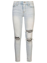 AMIRI Fitted Ripped Jeans - Women - Piano Luigi