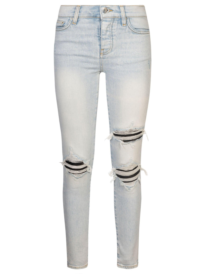 AMIRI Fitted Ripped Jeans - Women - Piano Luigi