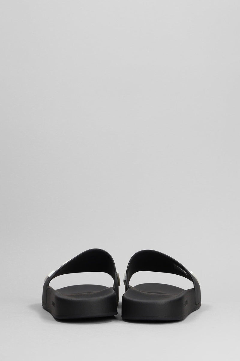 AMIRI Flats In Black Rubber/plasic - Men - Piano Luigi