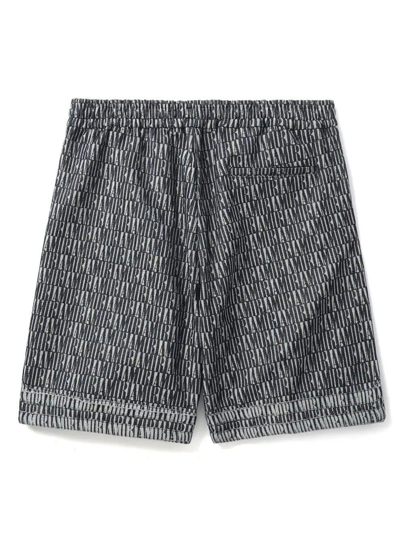 AMIRI Jacquard Jersey Shorts In Blue - Men - Piano Luigi