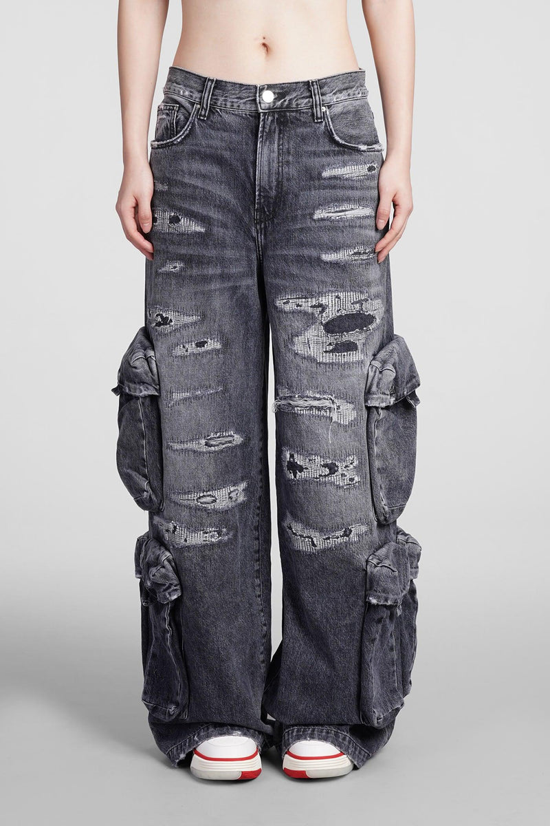 AMIRI Jeans In Black Cotton - Women - Piano Luigi