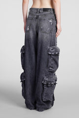 AMIRI Jeans In Black Cotton - Women - Piano Luigi