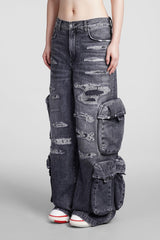 AMIRI Jeans In Black Cotton - Women - Piano Luigi