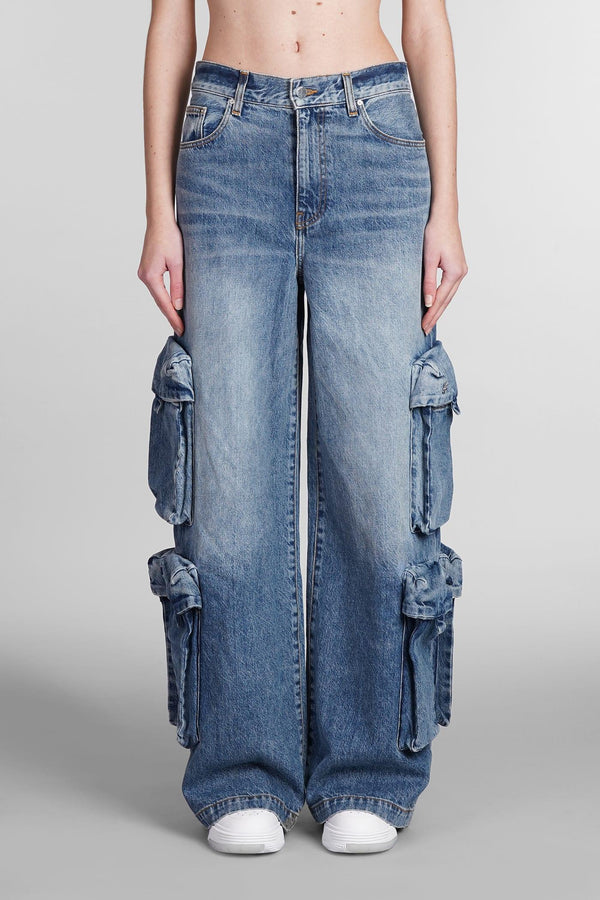 AMIRI Jeans In Blue Cotton - Women - Piano Luigi