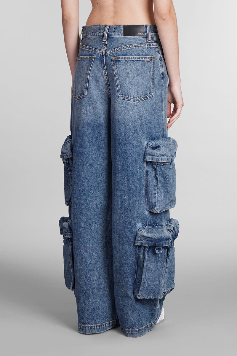 AMIRI Jeans In Blue Cotton - Women - Piano Luigi