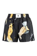 AMIRI Printed Silk Shorts - Women - Piano Luigi