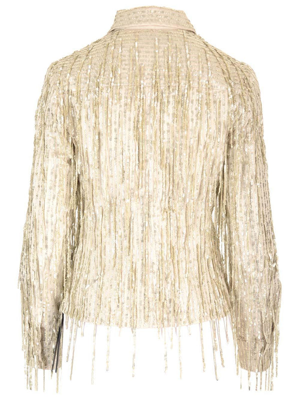 AMIRI Sequins Embellished Shirt - Women - Piano Luigi