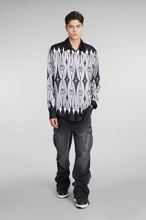 AMIRI Shirt In Black Silk - Men - Piano Luigi