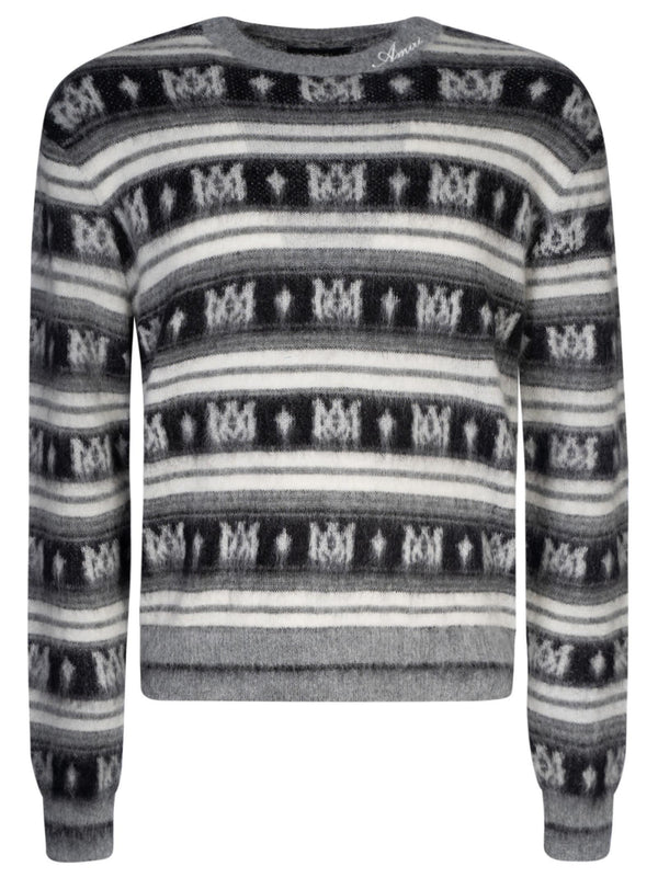 AMIRI Skater Stripe Crewneck Sweater - Men - Piano Luigi