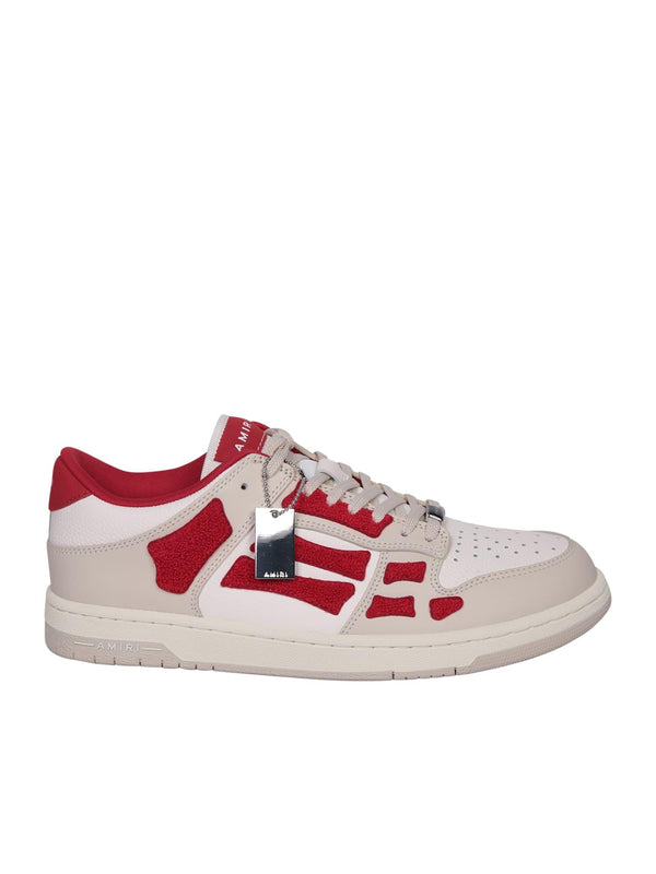 AMIRI Skeltop Sneakers White And Red - Men - Piano Luigi