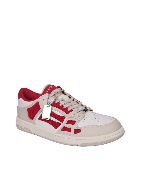 AMIRI Skeltop Sneakers White And Red - Men - Piano Luigi