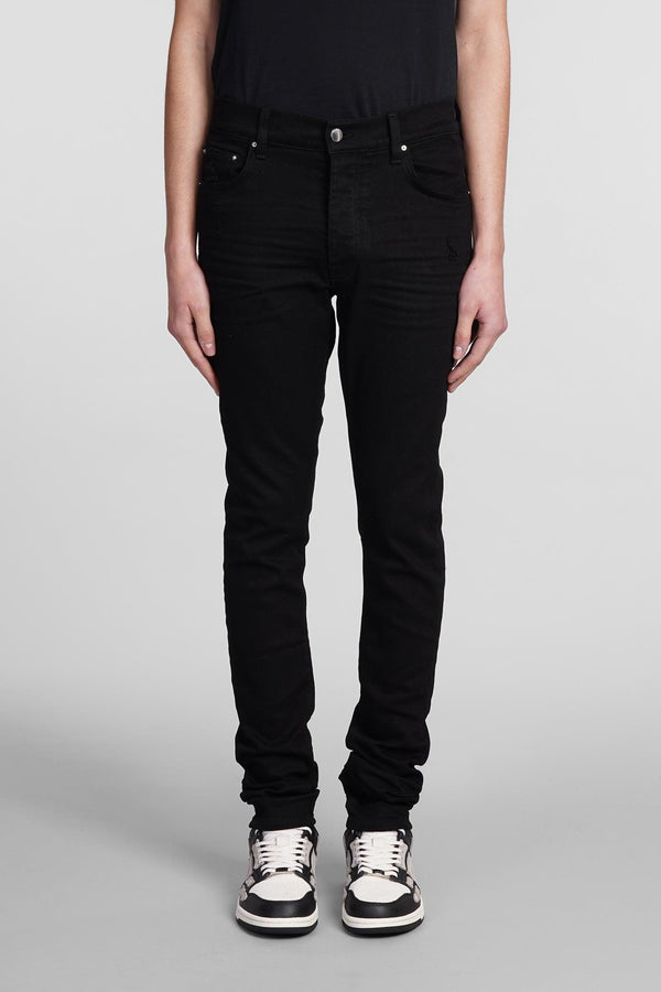 AMIRI Stack Jeans In Black Cotton - Men - Piano Luigi