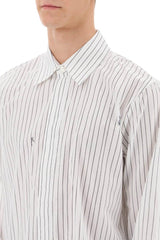 AMIRI Striped Long-sleeved Concealed Button Shirt - Men - Piano Luigi