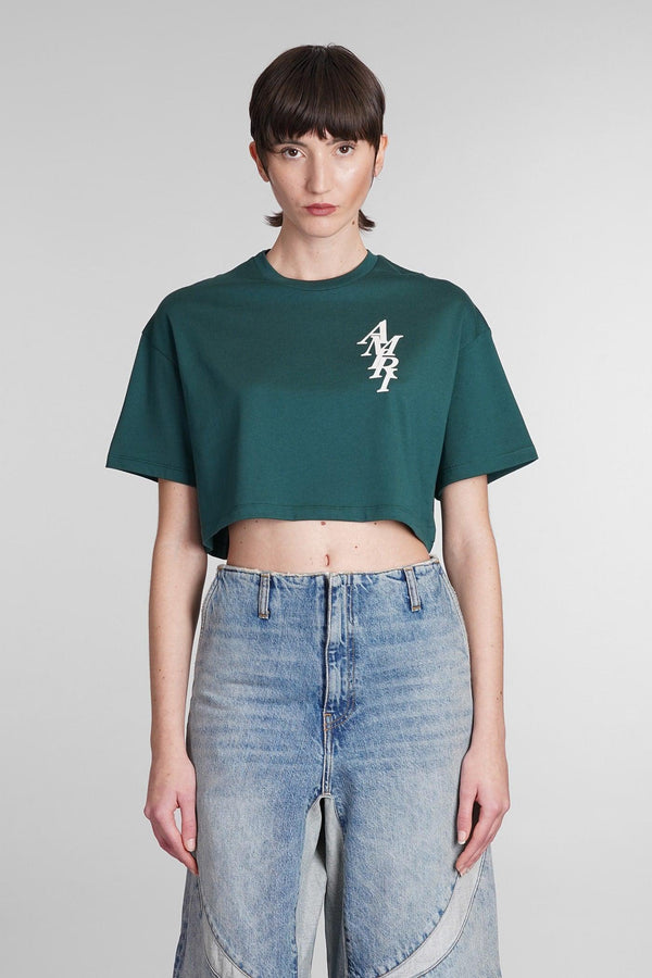 AMIRI T-shirt In Green Cotton - Women - Piano Luigi