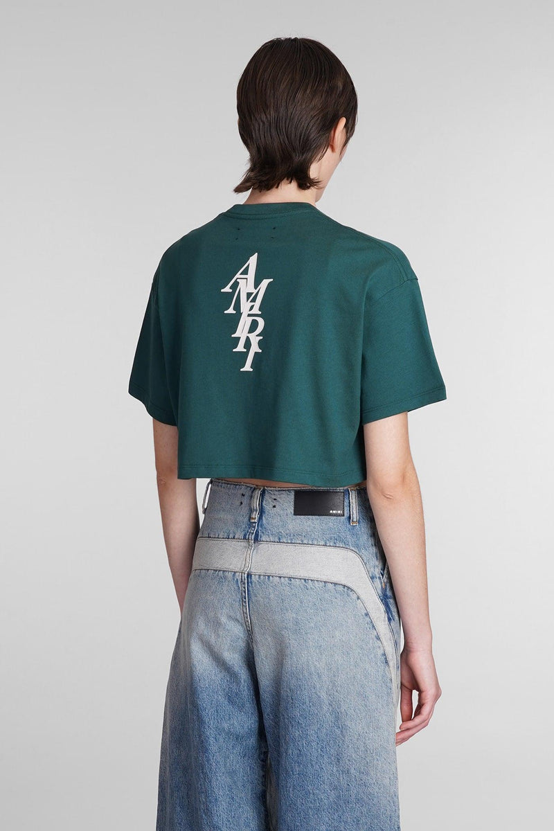 AMIRI T-shirt In Green Cotton - Women - Piano Luigi