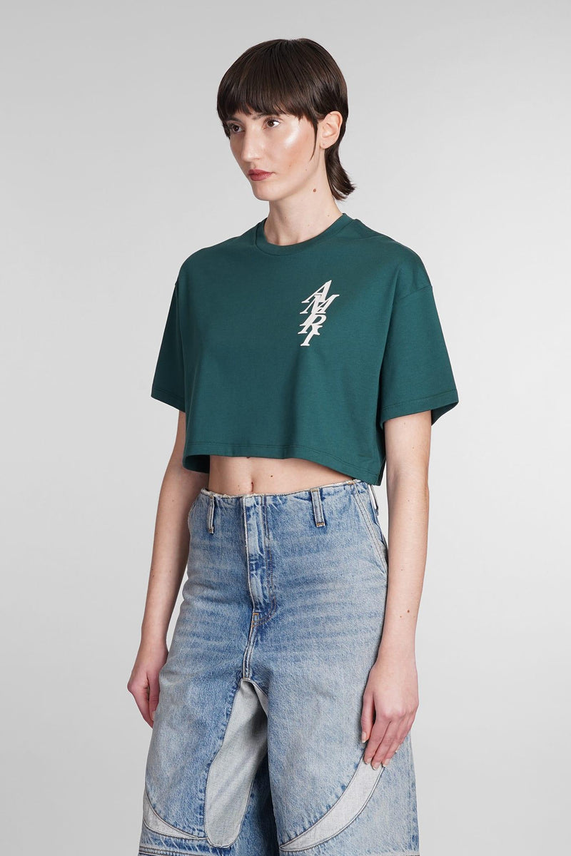 AMIRI T-shirt In Green Cotton - Women - Piano Luigi