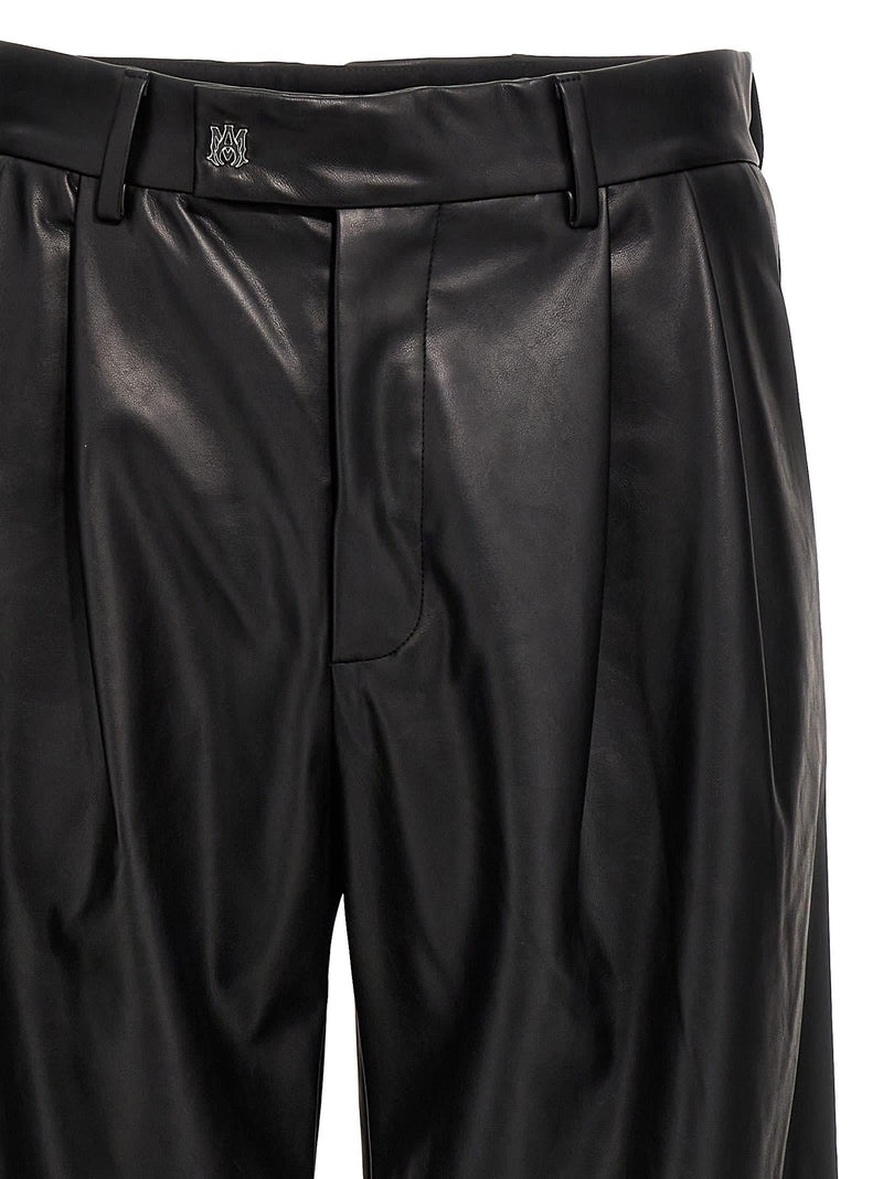 AMIRI Vegan Leather Pants - Men - Piano Luigi