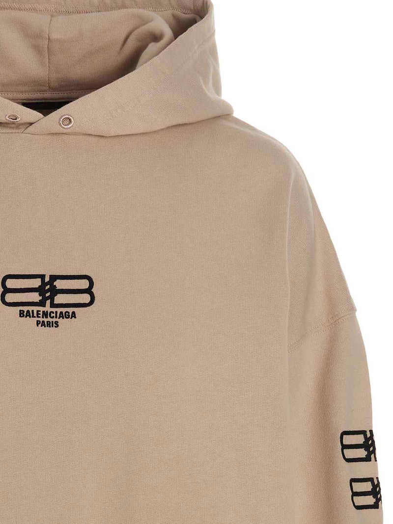 Balenciaga Sweatshirt In Beige Cotton - Women - Piano Luigi