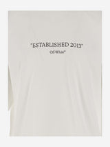 Off-White Cotton T-shirt With Logo - Men - Piano Luigi