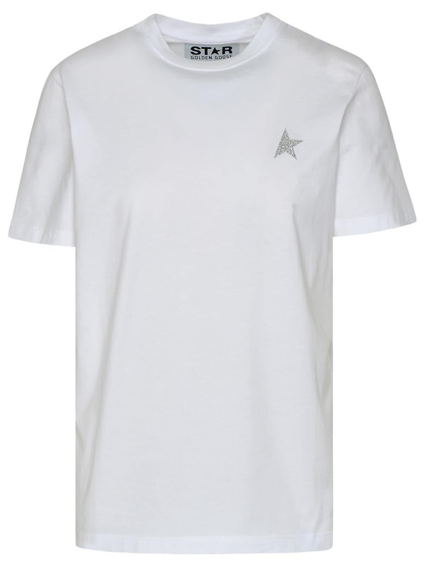 Golden Goose Star White Cotton T-shirt - Women - Piano Luigi